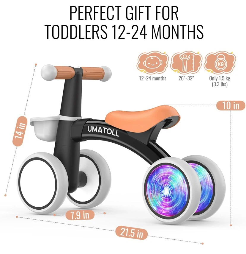 New Baby Balance Bike With Light Up Wheels - photo 2