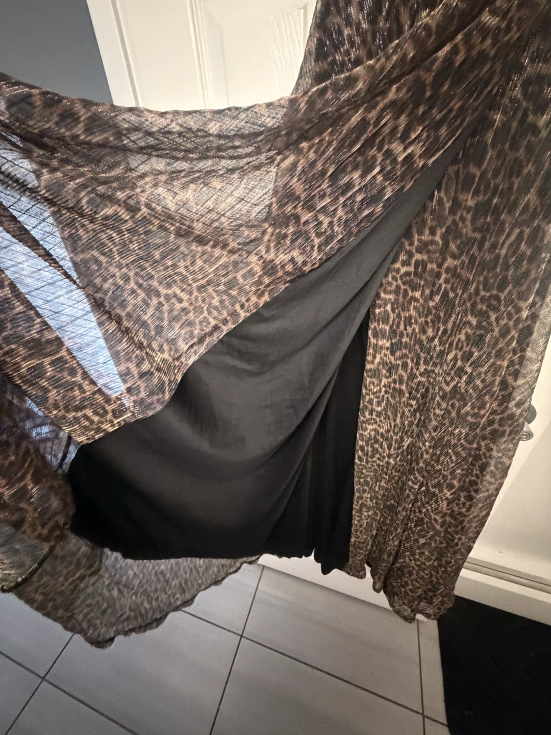 Leopard Print Halter Maxi Dress - photo 4