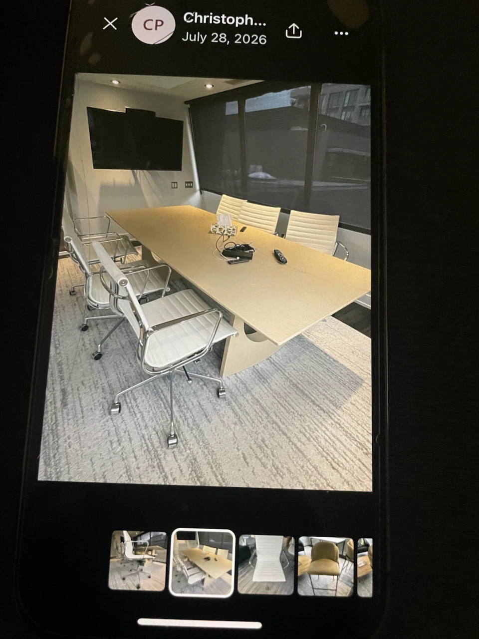 Modern white conference chairs - photo 4