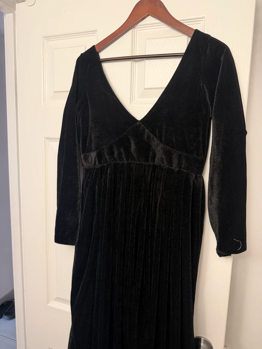 Black Velvet Maxi Dress