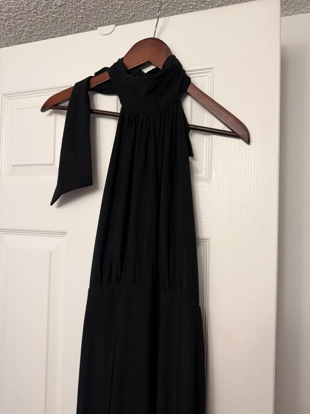 Black Halter Neck Maxi Dress - photo 3