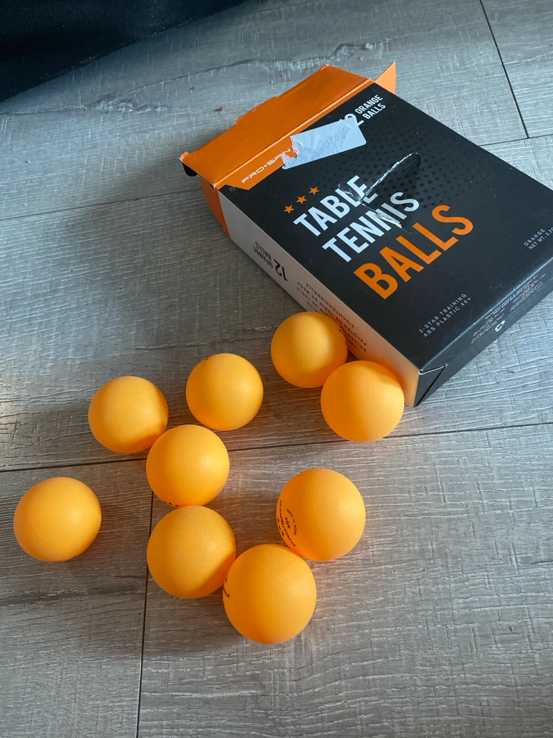 Pro-Spin Orange Table Tennis Balls - photo 2