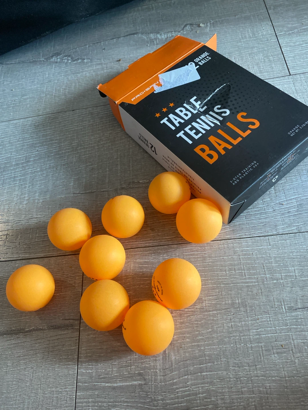 Pro-Spin Orange Table Tennis Balls - photo 4