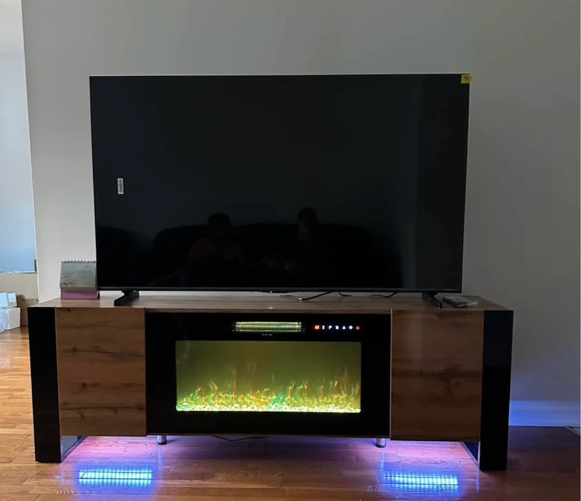 Brand New TV Stand with Electric Fireplace
