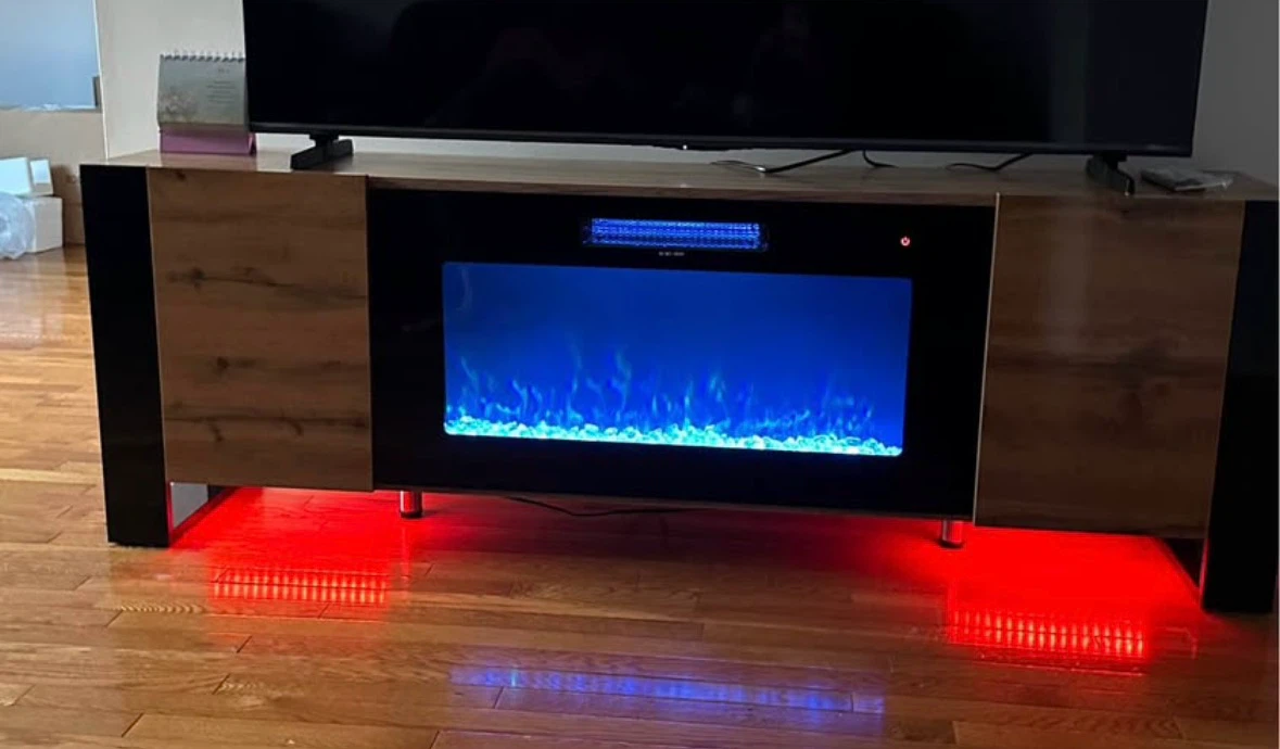 Brand New TV Stand with Electric Fireplace - photo 2