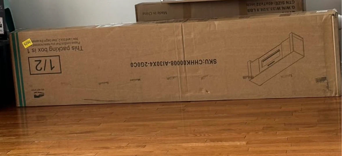 Brand New TV Stand with Electric Fireplace - photo 5