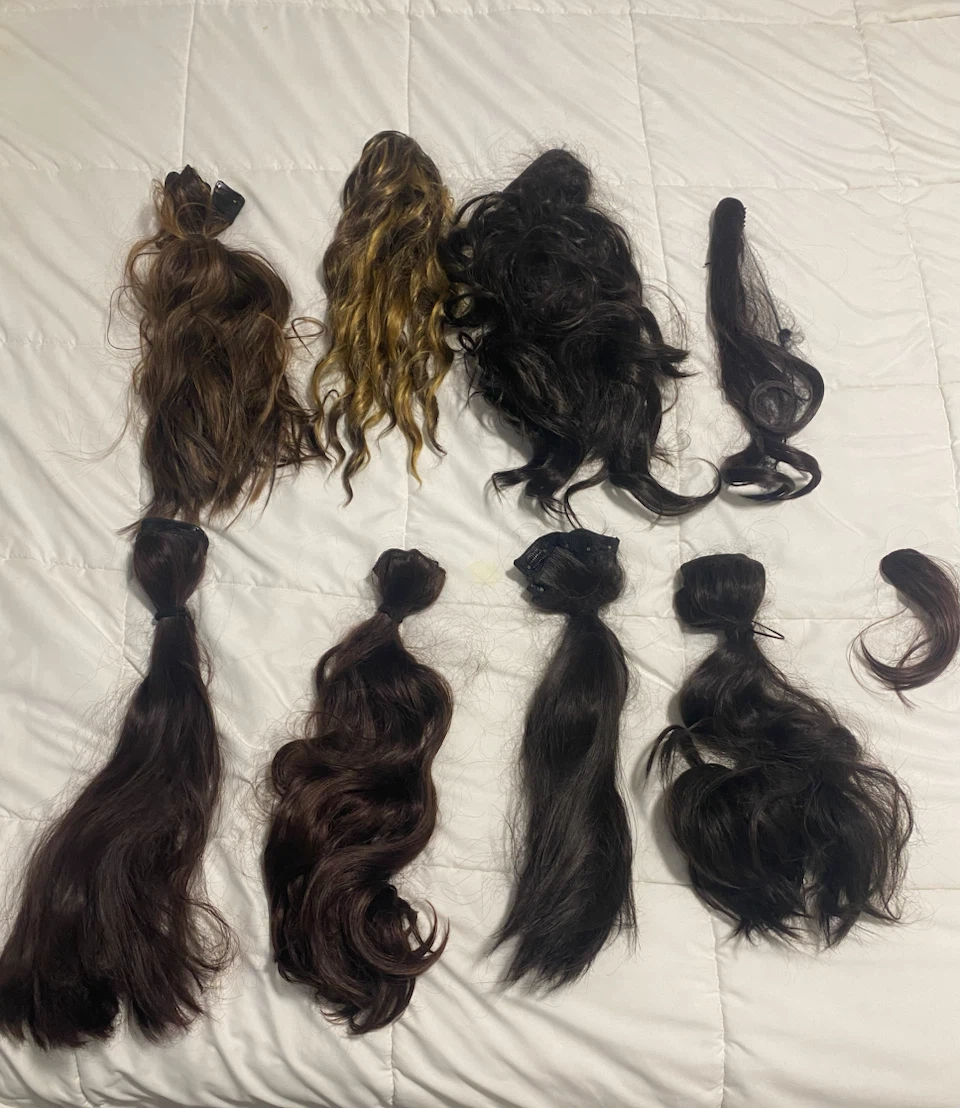 Bundle of hair extensions