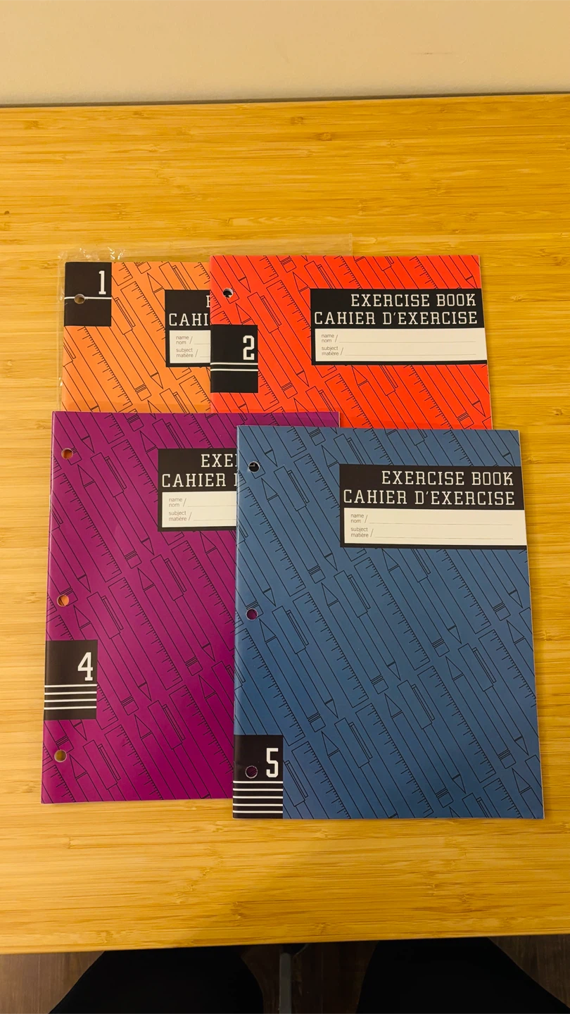 Set of Ruled Exercise Books