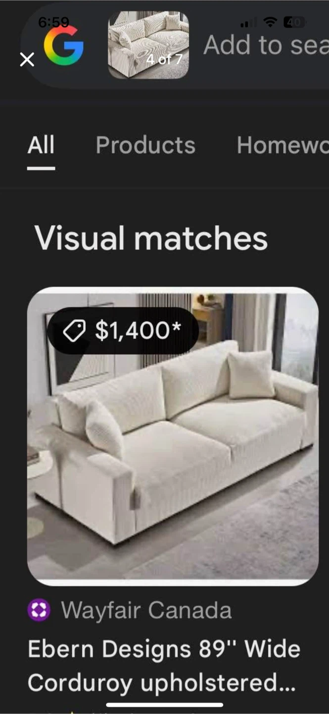 Ebern Designs 89" Wide Corduroy Upholstered Sofa - photo 5