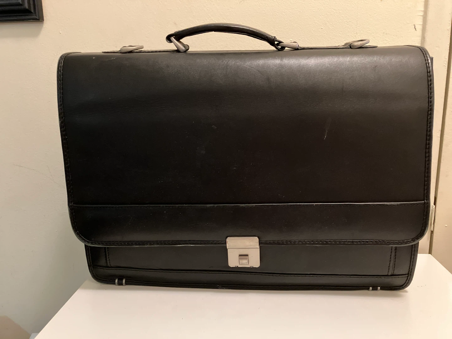 Black Leather Briefcase
