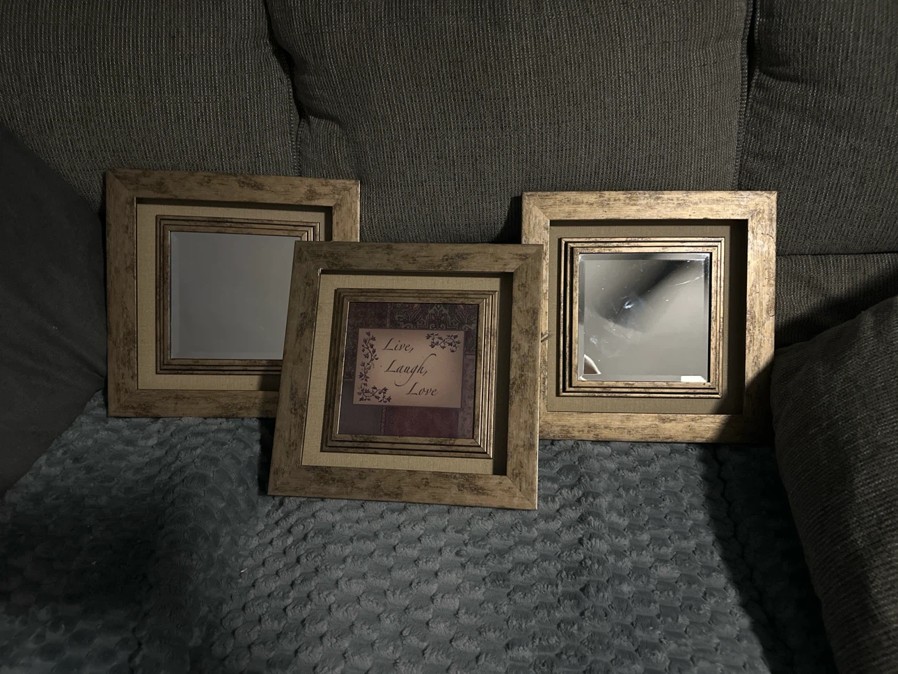 Decorative Wall Art Frame with "Live, Laugh, Love" quote