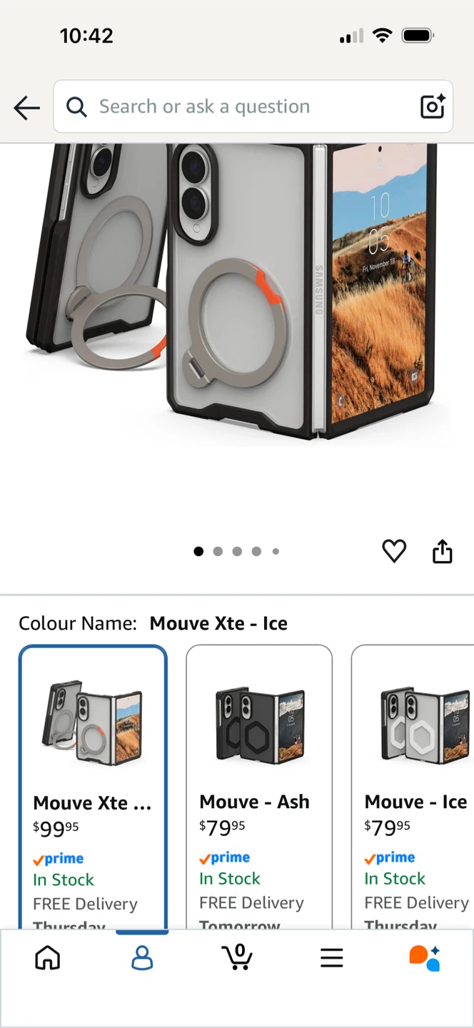 UAG Samsung Galaxy Z Fold8 Case w/Kickstand - XTE Ice - photo 3