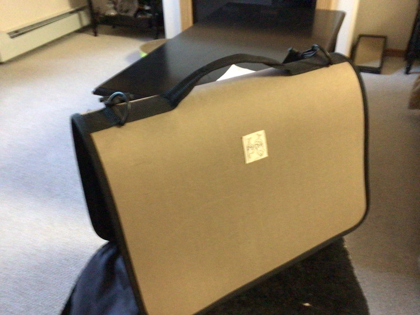 Tan Pet Carrier Bag with Mesh Window - photo 2
