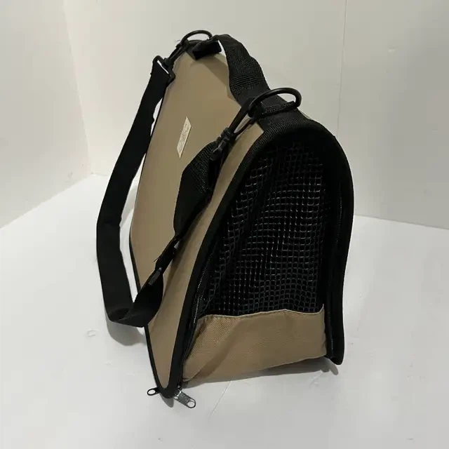 Tan Pet Carrier Bag with Mesh Window - photo 5