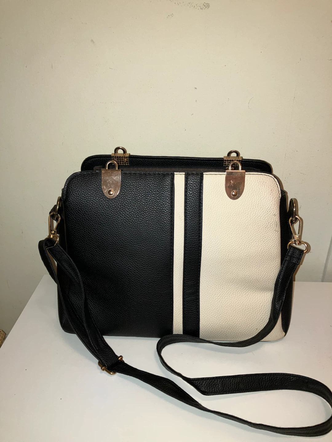 Colour Block Satchel Handbag - photo 2