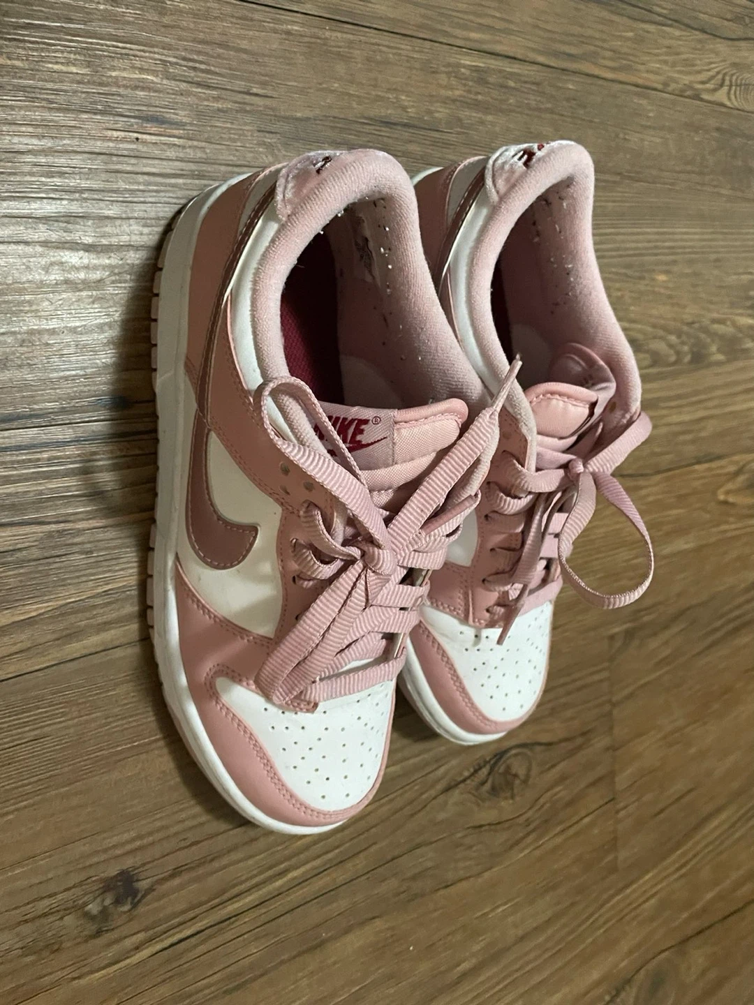 Nike Dunk Low Pink White Sneakers - photo 2