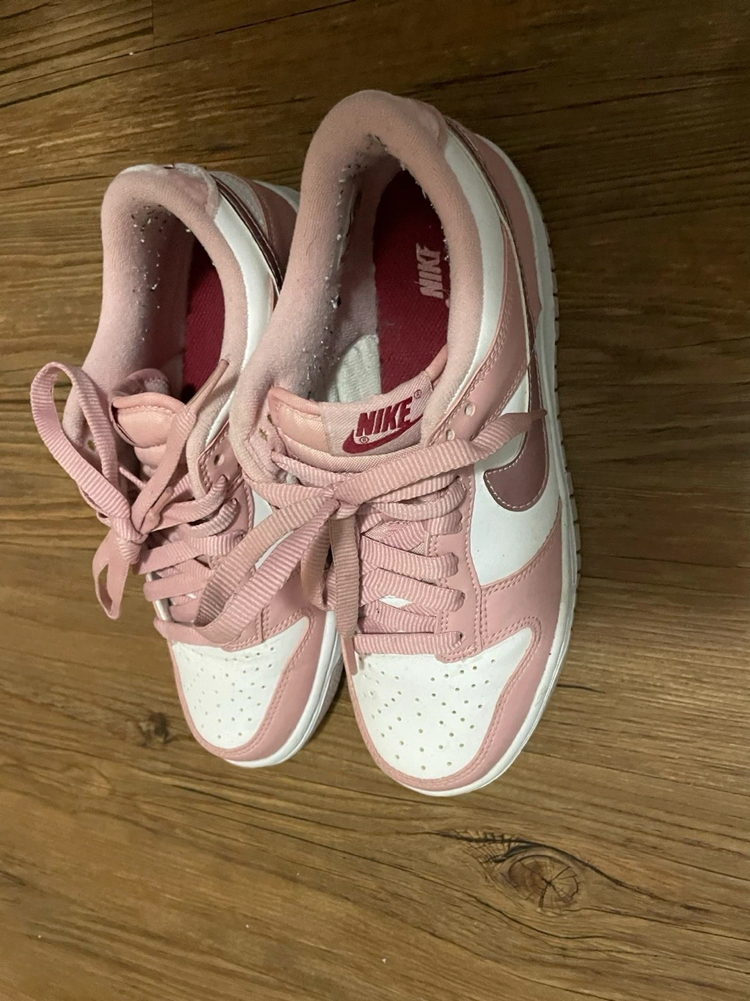 Nike Dunk Low Pink White Sneakers - photo 3