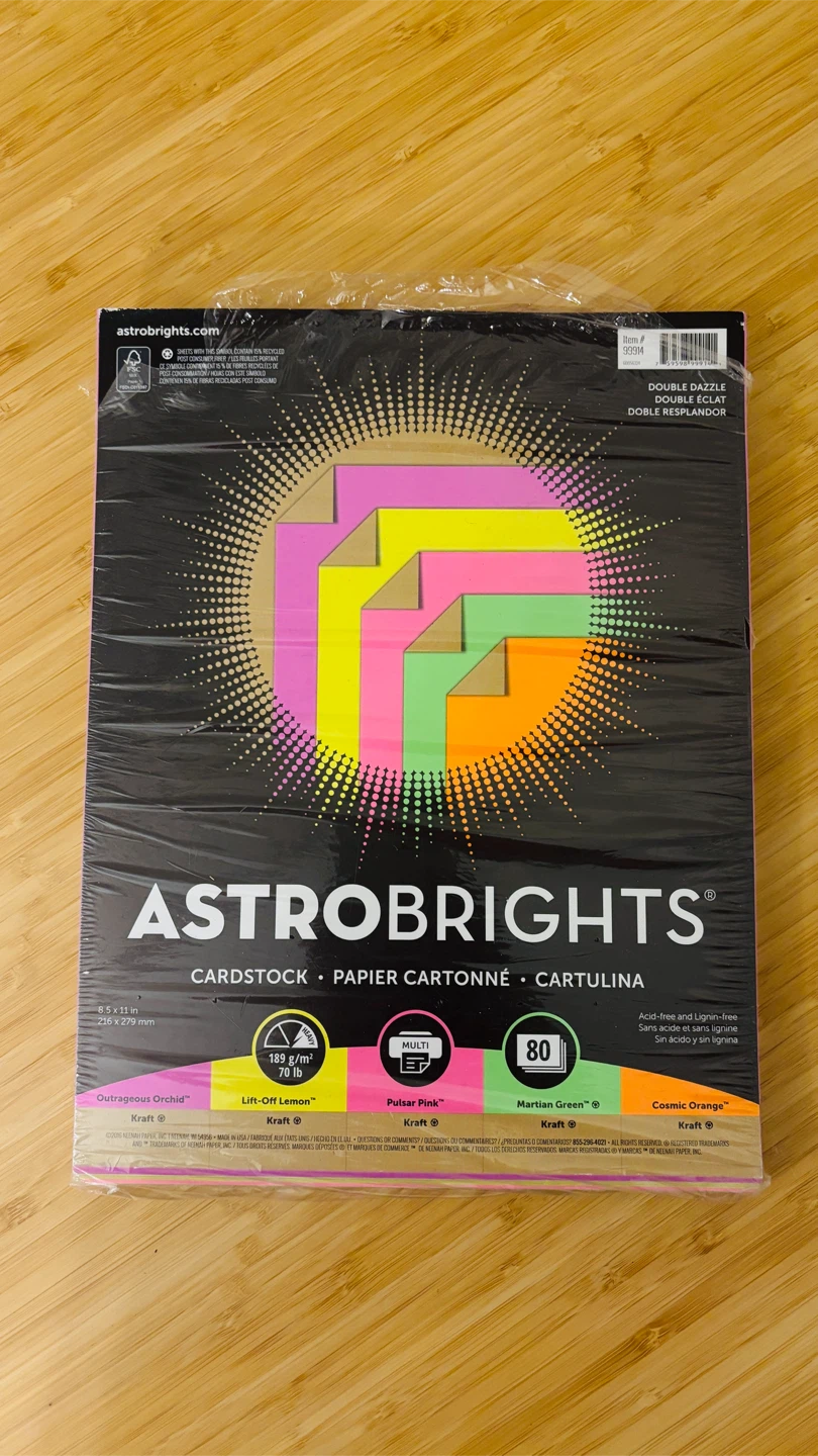 Astrobrights Cardstock Double Dazzle - photo 2