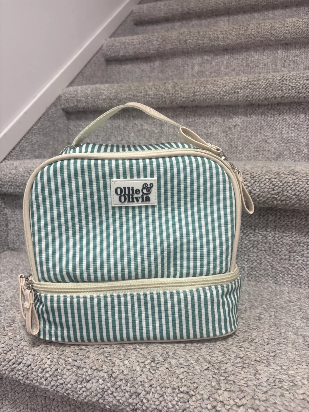 Ollie & Olivia Striped Lunch Bag