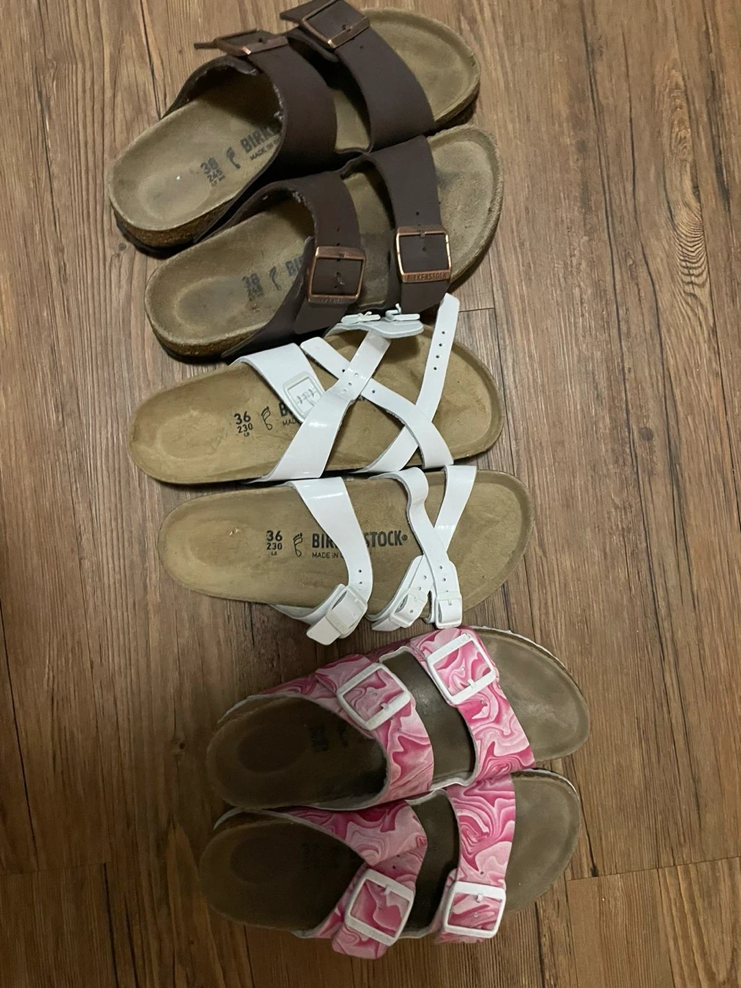 Birkenstock Sandals (3 pairs) - Various Sizes