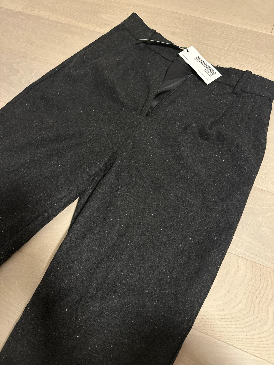 New womens Frank And Oak Black Wool Blend Trousers - photo 3
