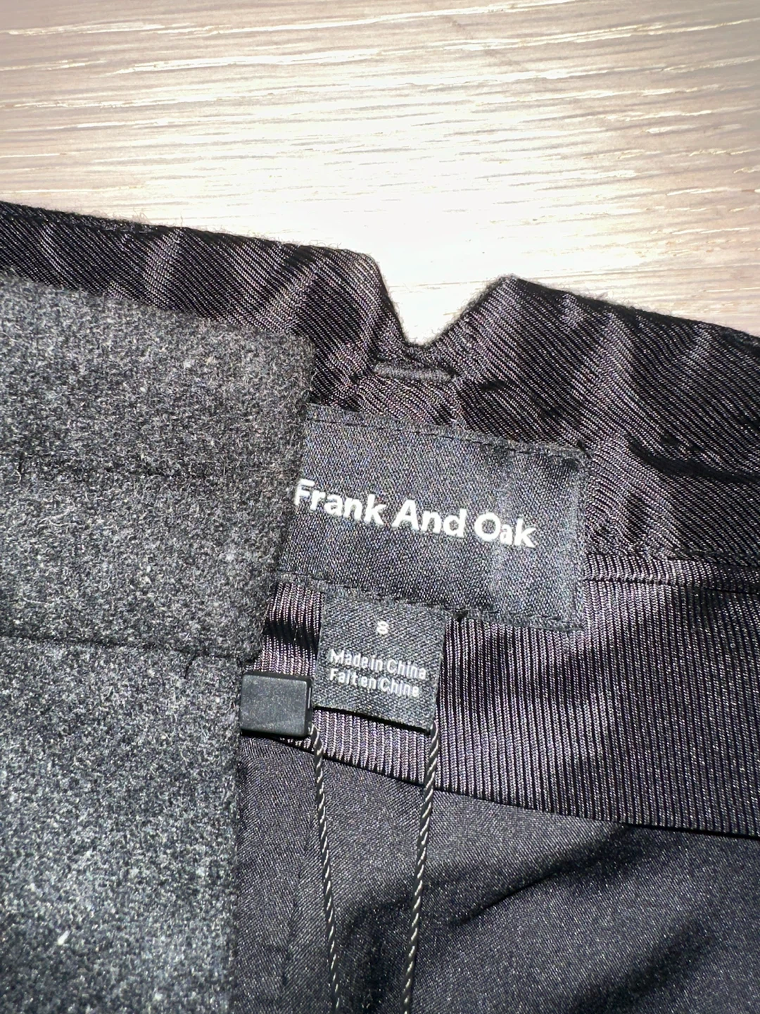 New womens Frank And Oak Black Wool Blend Trousers - photo 5