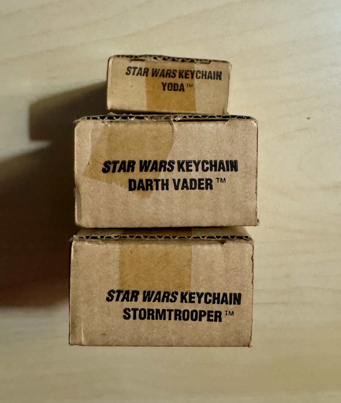 Star Wars Vader,Yoda and trooper Keychain - Gold Tone Finish - photo 2