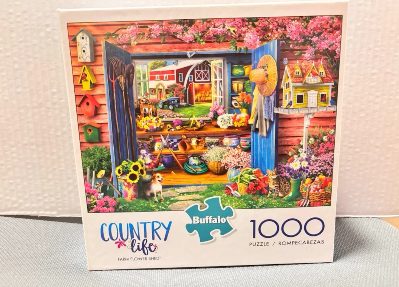 1000 Piece Puzzle - Farm Flower Shed