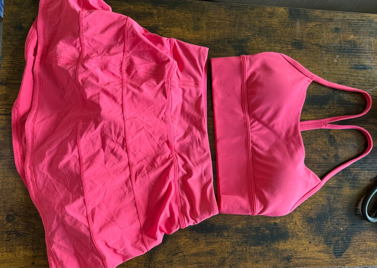 Lululemon Pink Sports Bra and skirt Size 2