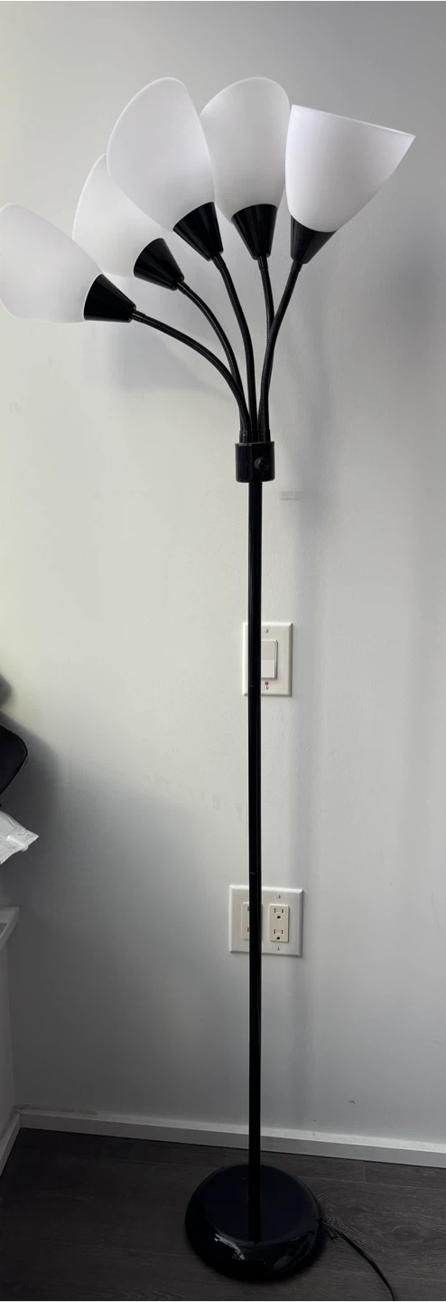 Black Multi-Head Floor Lamp - photo 2