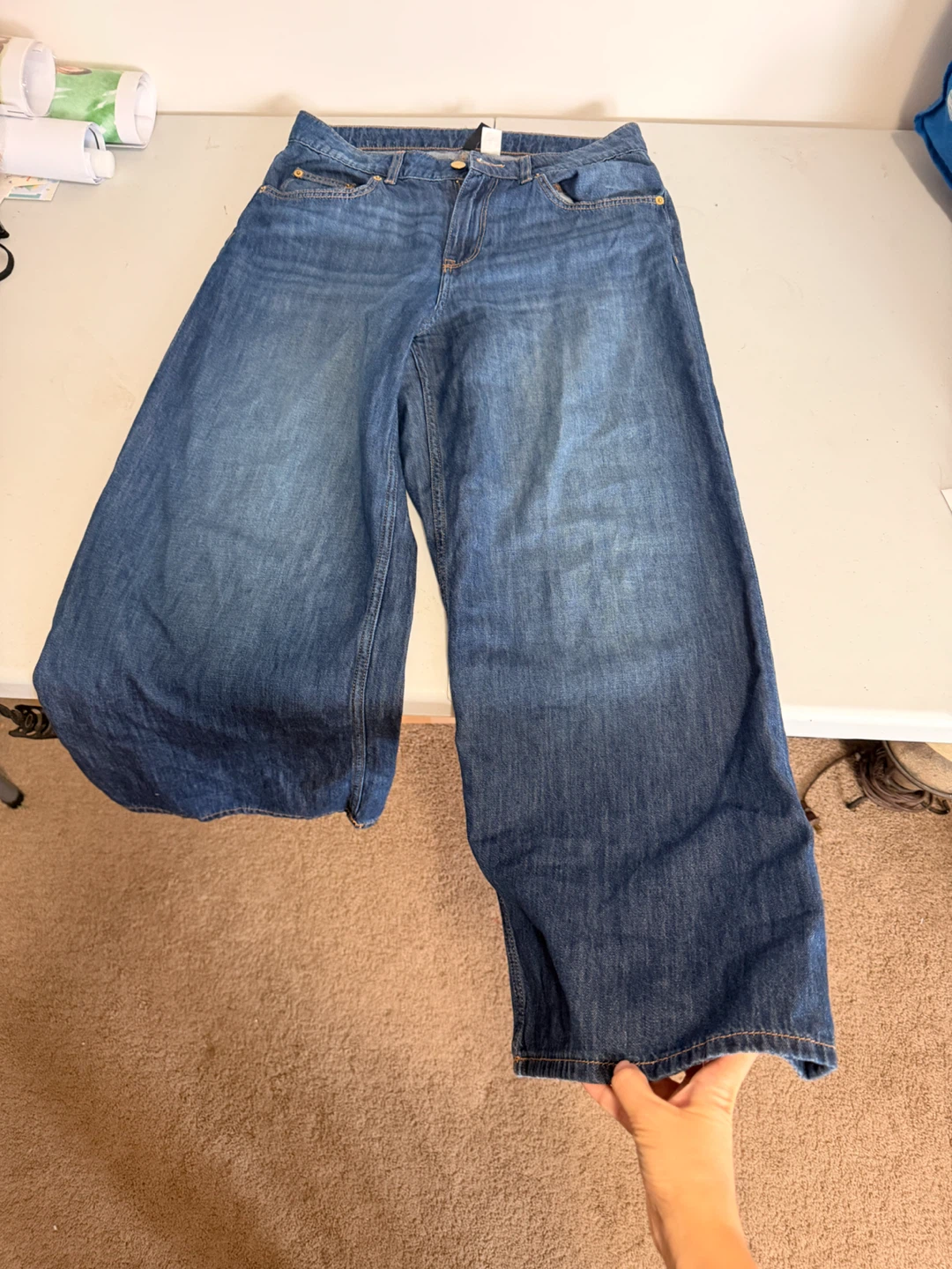H&M Wide Leg Jeans - Size 6