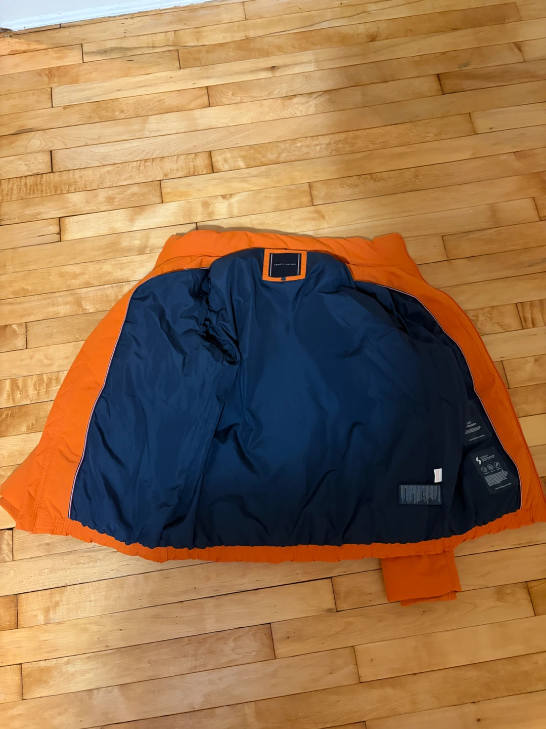 Tommy Hilfiger Orange Puffer Jacket – Youth 164/14 - photo 3