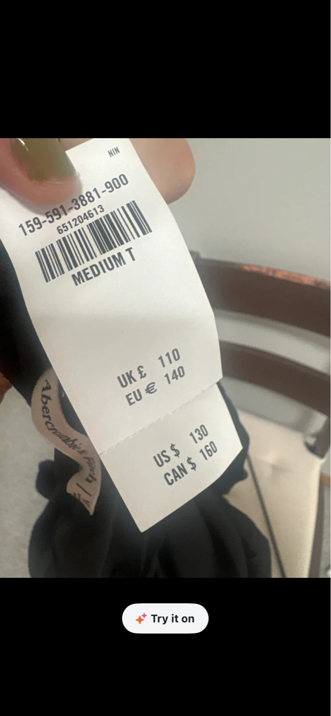 Abercrombie & Fitch Black Ruched Midi Dress - photo 2
