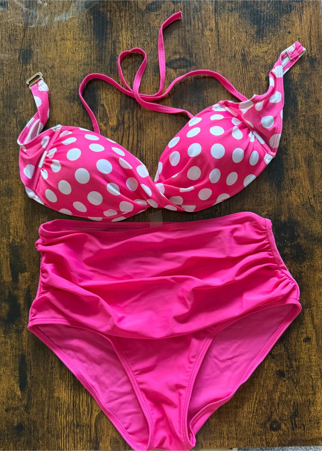 Pink Polka Dot Bikini Swimsuit - photo 2