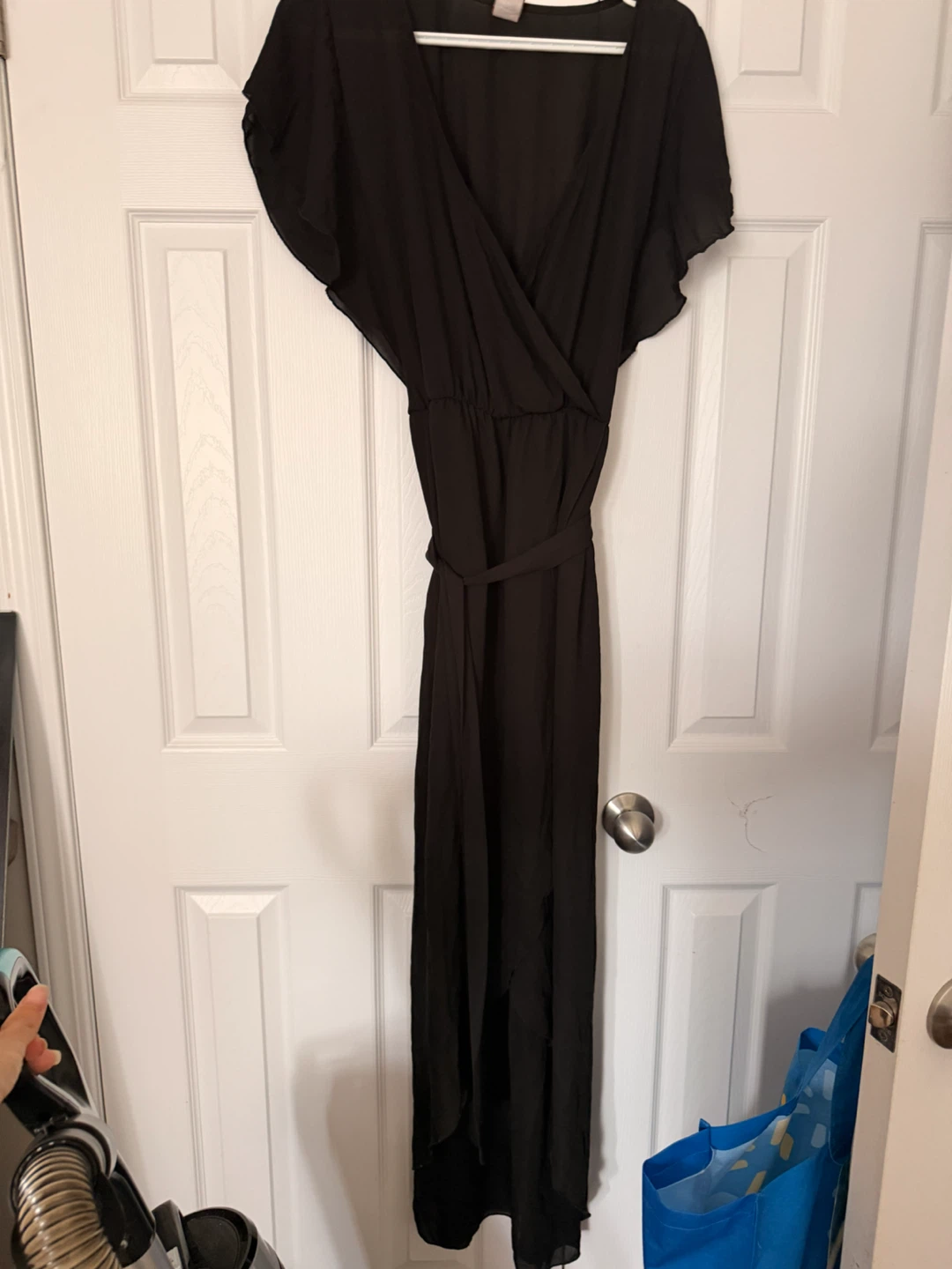 Black Wrap Dress size small - photo 2