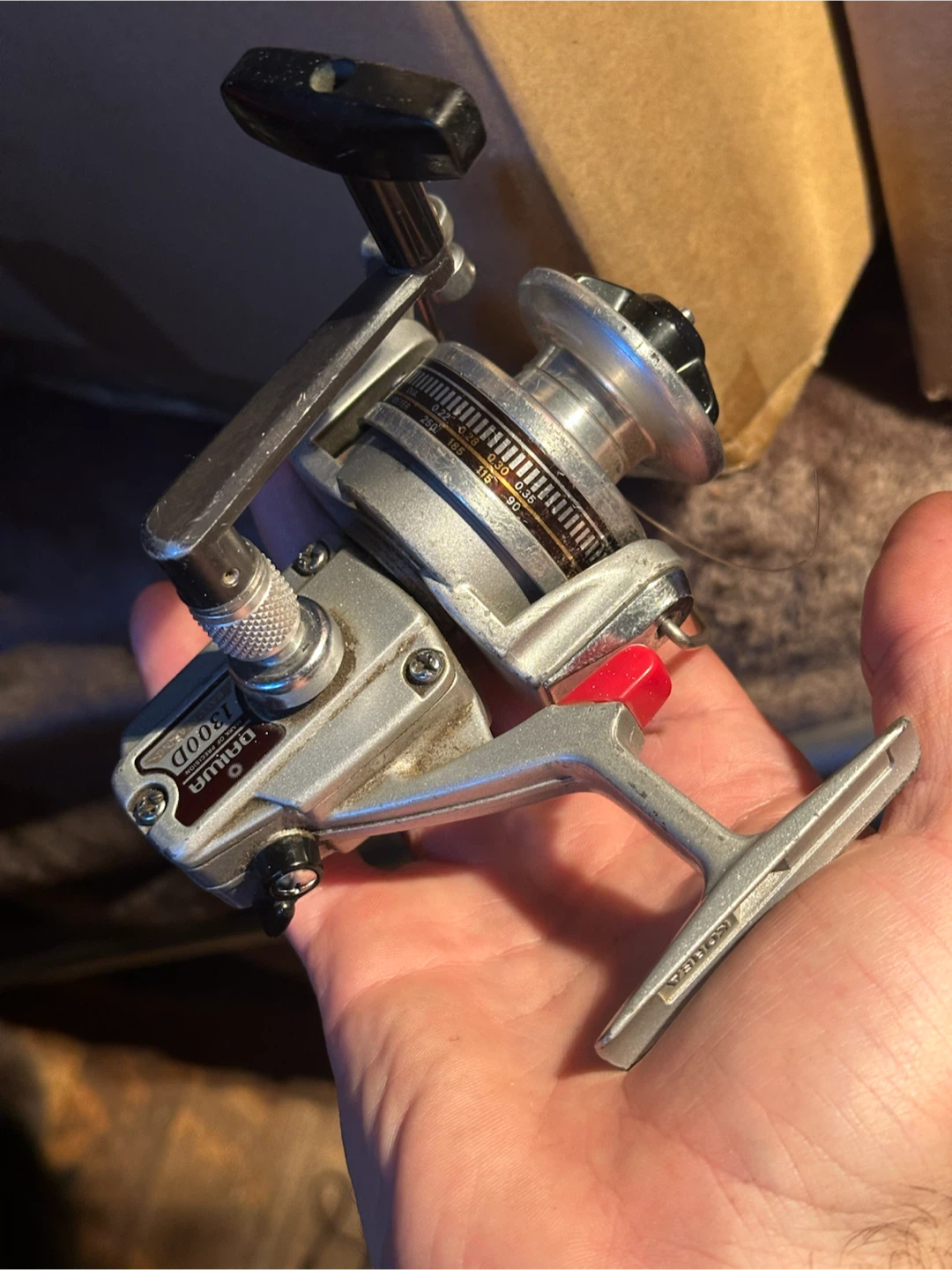 Vintage Daiwa 1300D Japan Built Silver Series