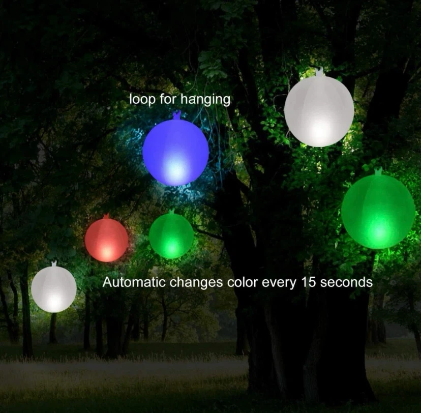 New Solar Floating Pool Lights Inflatable Waterproof 2 Pack - photo 4
