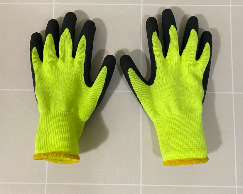 Work Gloves –  Hi-Vis Latex-Coated  – Size M/L – Good Condition