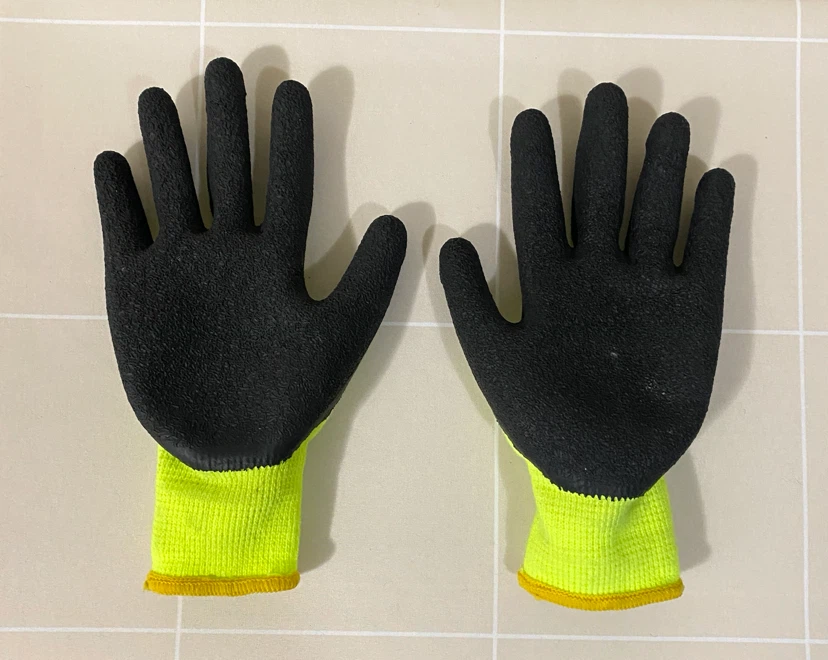 Work Gloves –  Hi-Vis Latex-Coated  – Size M/L – Good Condition - photo 2