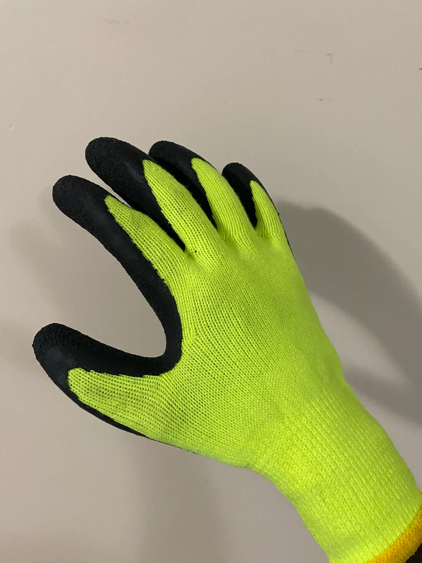 Work Gloves –  Hi-Vis Latex-Coated  – Size M/L – Good Condition - photo 4