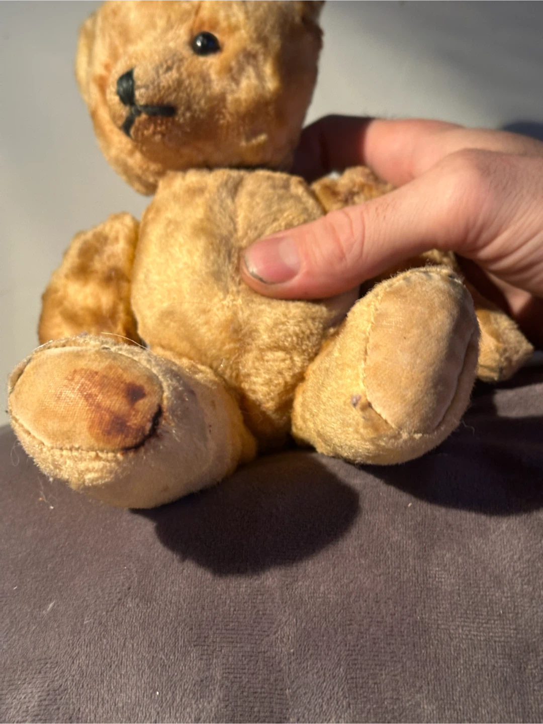 Vintage 1950s Chiltern Hugmee 11" Mohair Bear - photo 2