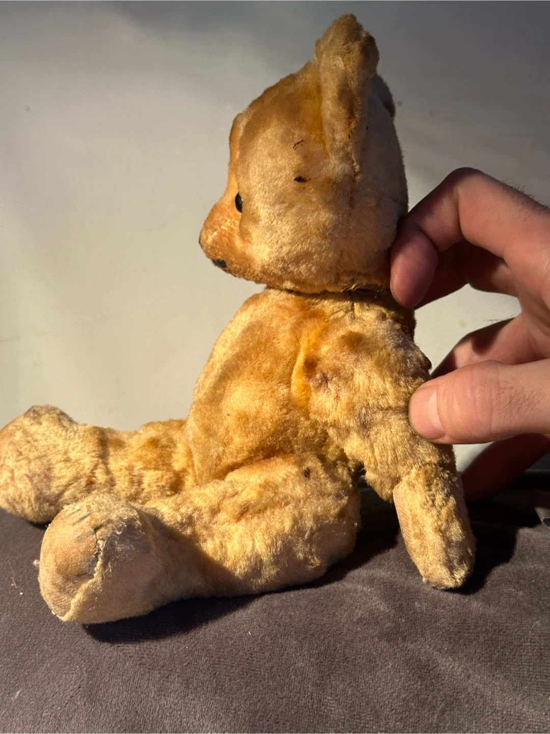 Vintage 1950s Chiltern Hugmee 11" Mohair Bear - photo 4