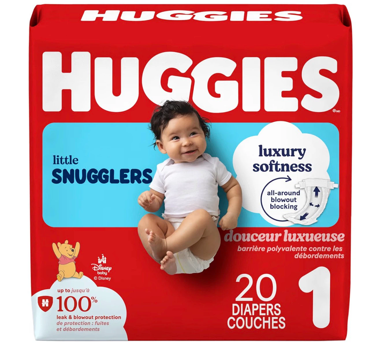 Huggies Little Snugglers Diapers - Size 1 (20 Count)