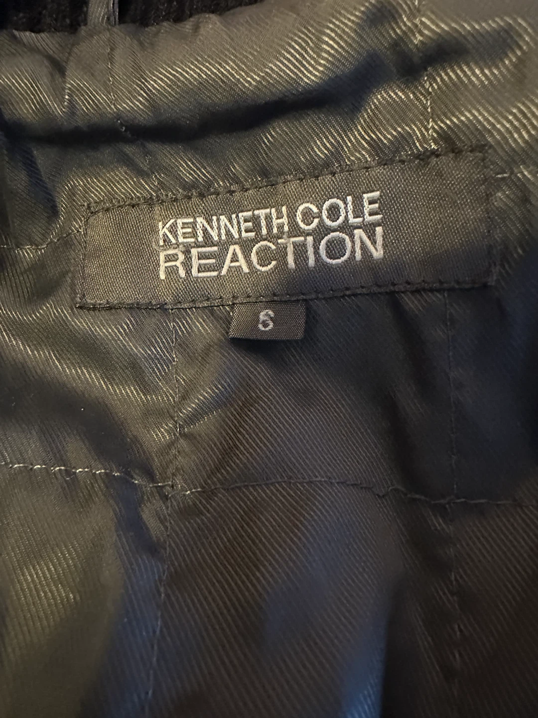 Kenneth Cole Reaction Black Peacoat - Size S