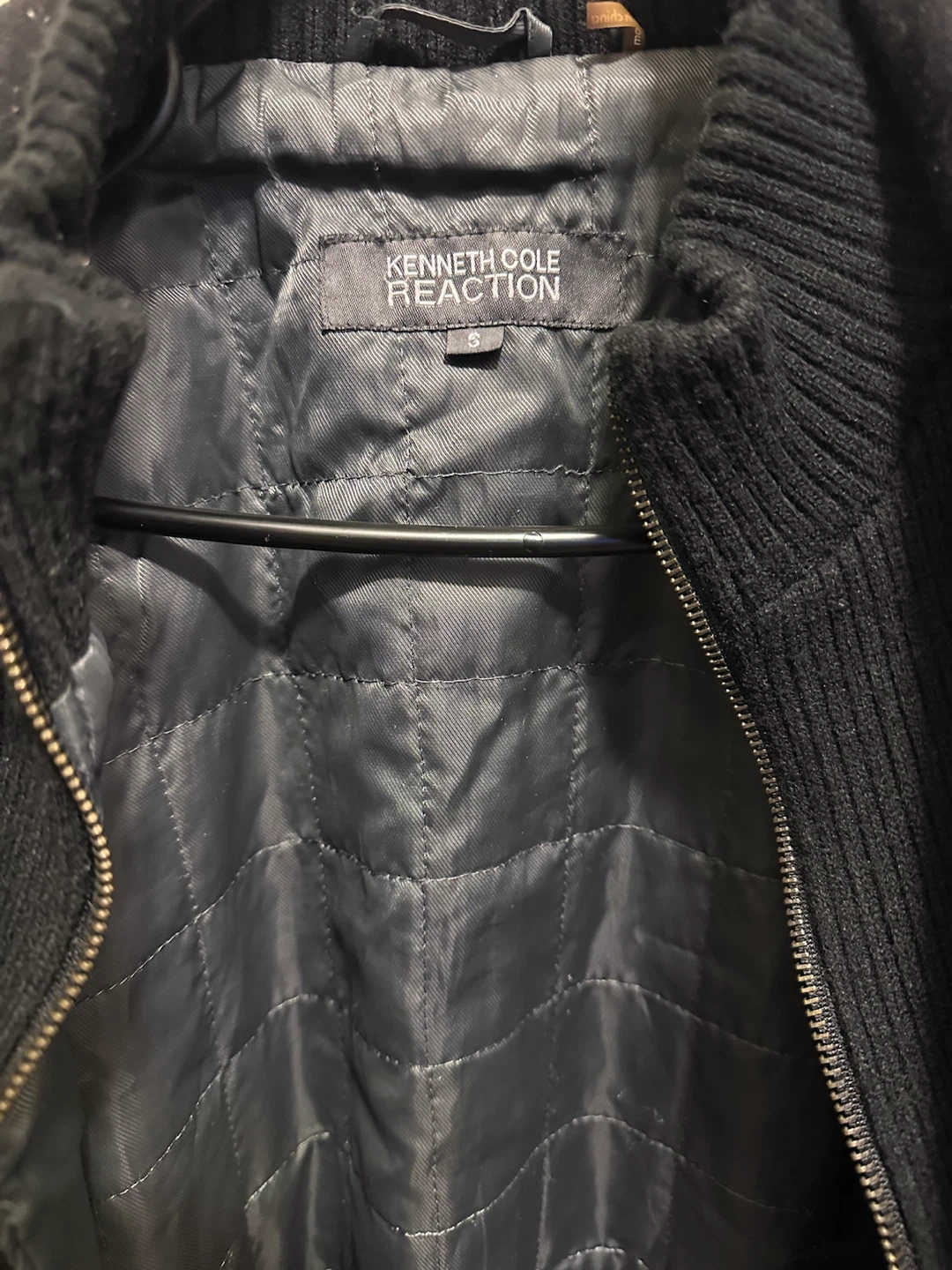 Kenneth Cole Reaction Black Peacoat - Size S - photo 3