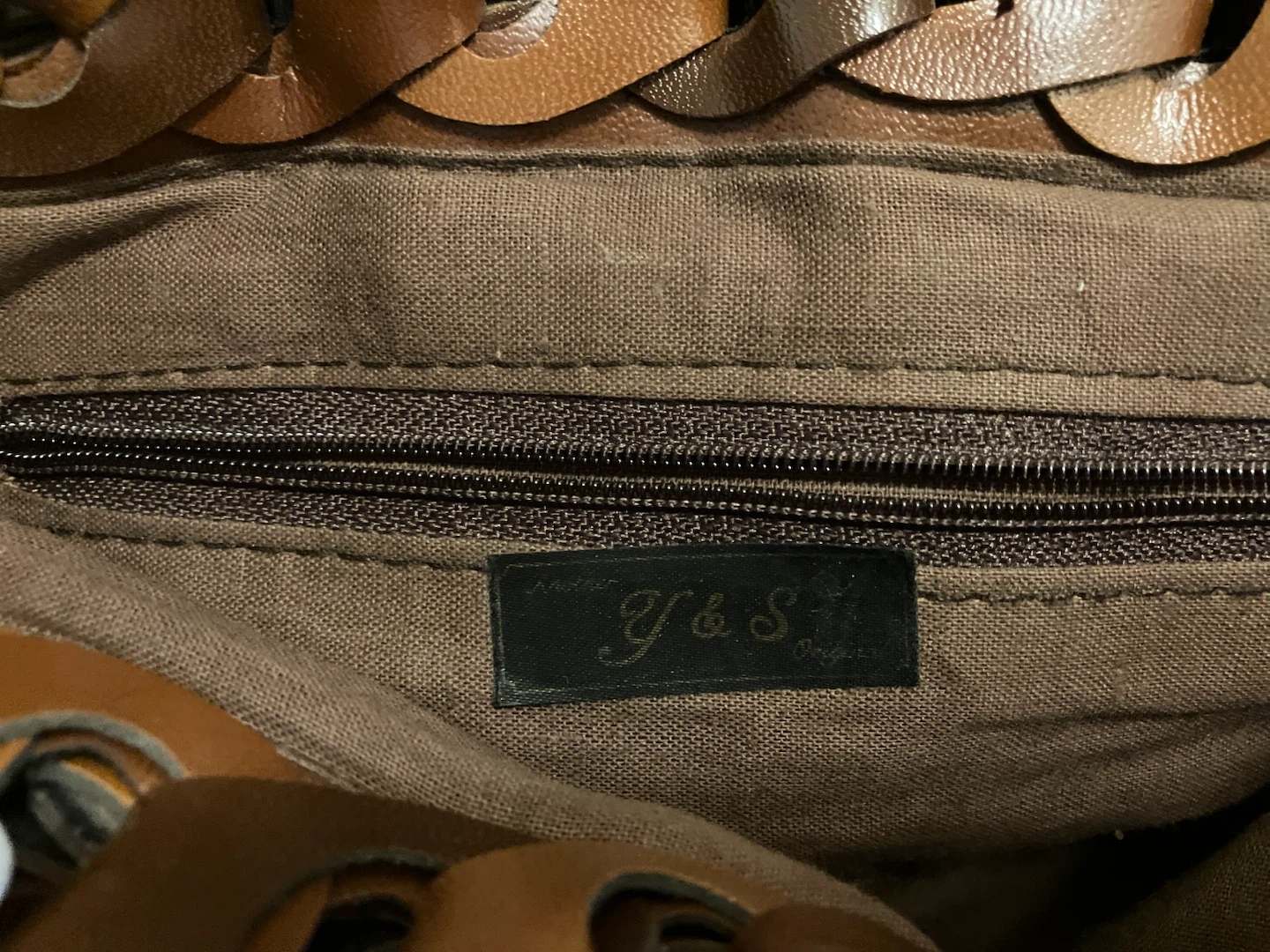 Brown Woven Leather Handbag - photo 5