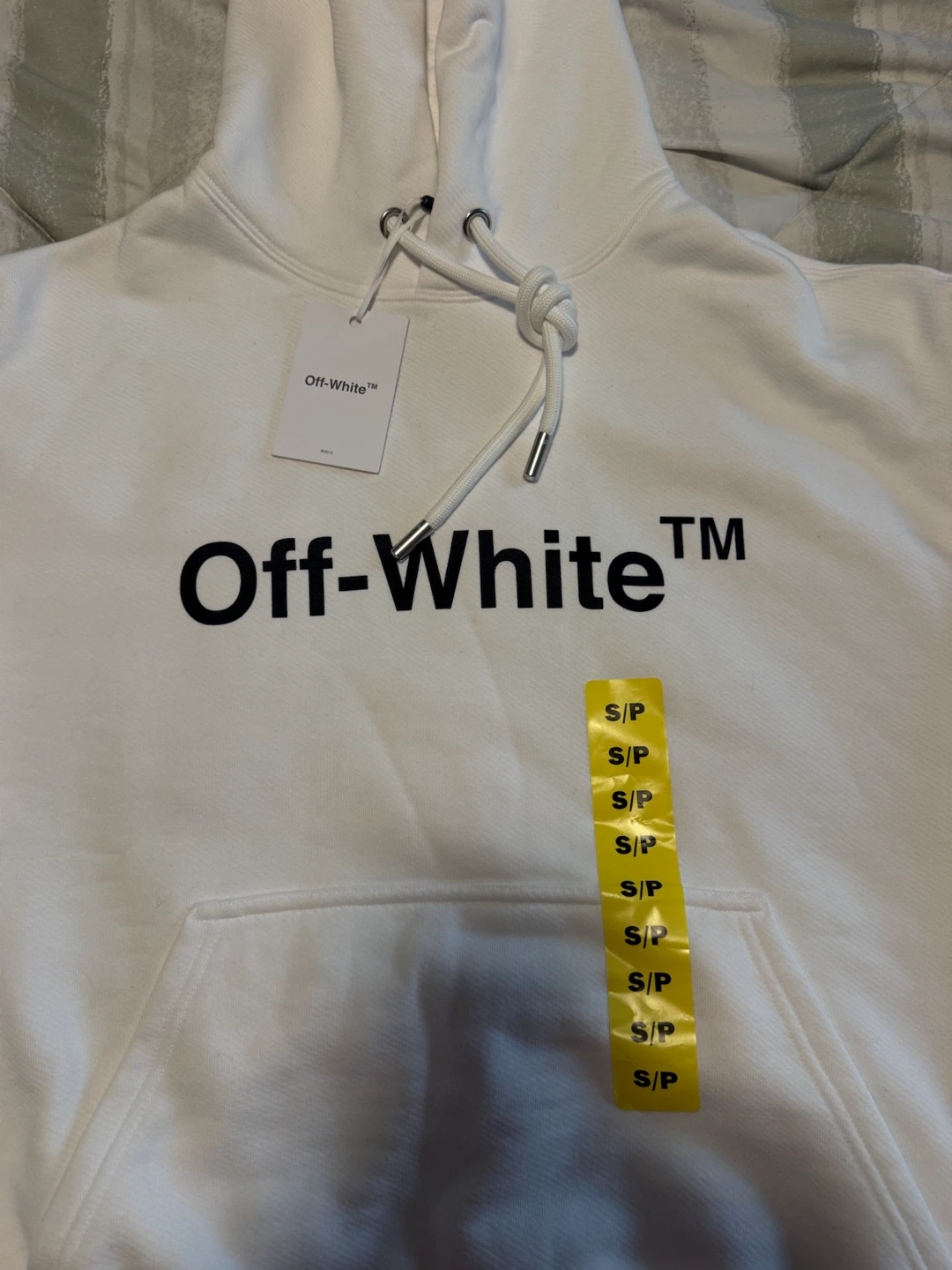 Off-White Exclusive Men's Oversize Fit Hoodie White Size Small - photo 3