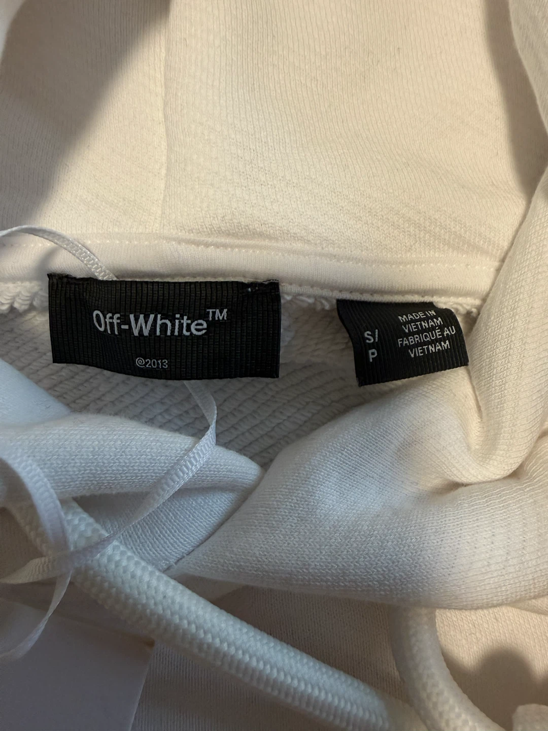 Off-White Exclusive Men's Oversize Fit Hoodie White Size Small - photo 4