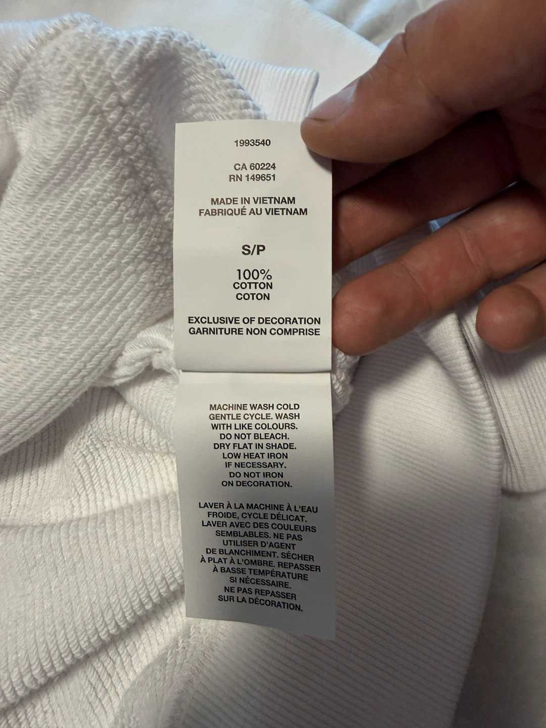 Off-White Exclusive Men's Oversize Fit Hoodie White Size Small - photo 5
