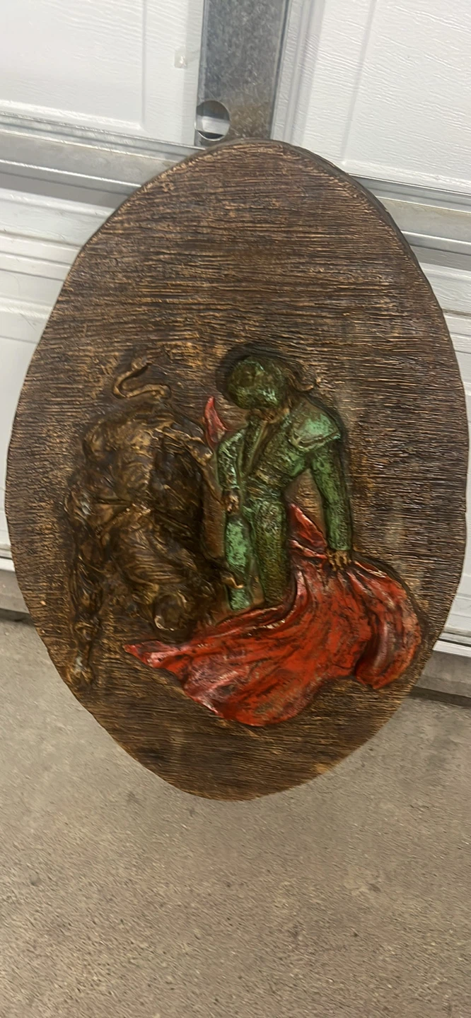 Vintage Bullfighting Wall Art Plaque